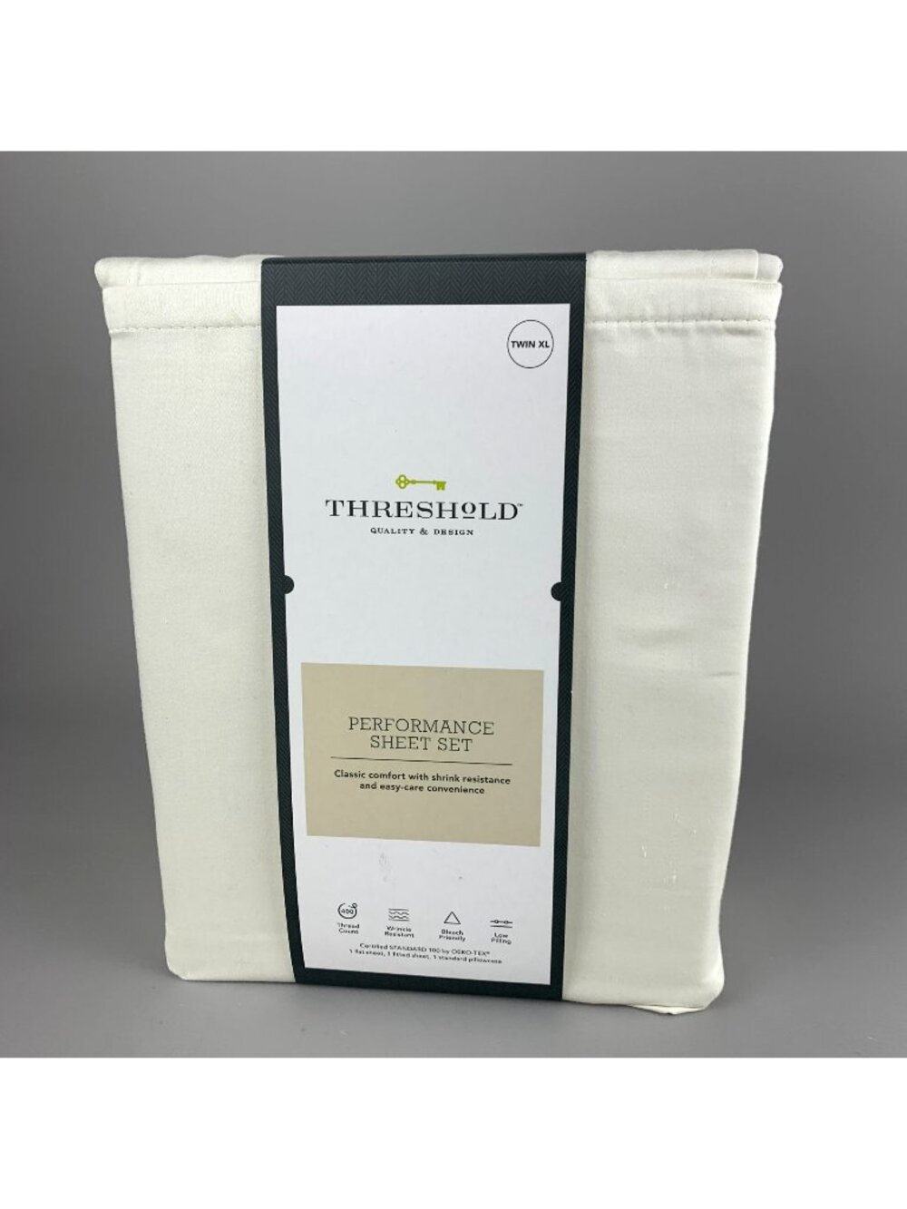 Target Threshold Twin XL Dorm Performance Sheet Set 400 Thread Count Cotton New